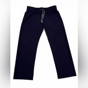 Figs navy blue strait leg scrub pant petite bottoms M